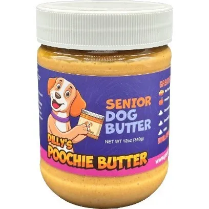 12oz Poochie Butter Senior Peanut Butter Jar - Treats